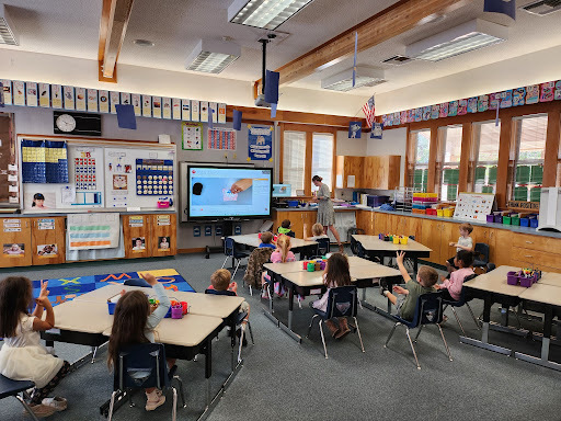 Kindergarten Students Engaged in Learning