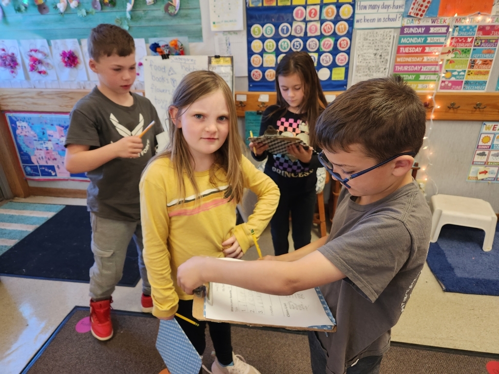 Asking each other questions on our surveys in math!