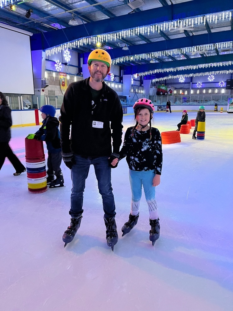 ice skating with dad